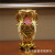 8-Inch 20cm European-Style Electroplating Artificial Flower Gold Solid Color Fashion Ceramic Vase Flower Vintage Ornament Ornaments