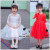 Children's dress princess dress flower girl wedding dress gauze pompous acting costume little host evening dress