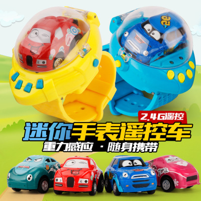 Chattering society watch remote control car 8022 children's mini cartoon watch remote control car with gravity sensing car