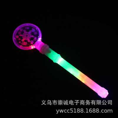 3009 Inke Version Five-Light Snowflake Stick New Christmas Snowflake Flash Stick Electronic Light Sticks Wholesale Customizable