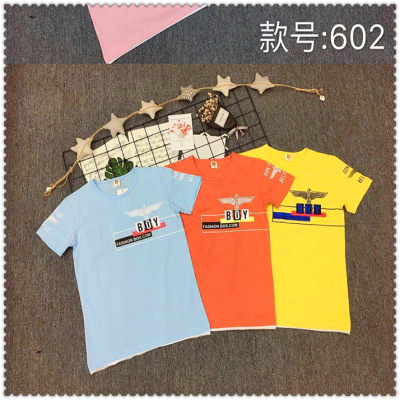 Boys' short-sleeved T-shirt 2019 summer new children's wear Koreanversion of the boy casual ice China cotton half sleeve