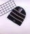 Korean version of the new striped wool hat man joker simple warm ear cap women knitted hat wholesale