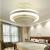 Modern Ceiling Fan Flush Mount Fans with Lights Remote Control Low Profile Ceiling Light Blade Smart Industrial Kitchen