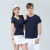 Pure color modal round collar short-sleeved T-shirt class clothing couple clothing event clothing can be customized