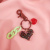 Novel toys heart quicksand sequins key accessories creative ornaments decorative craft key chain
