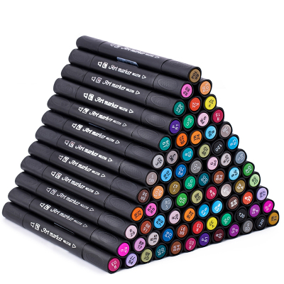 Good day marker set professional hand painted set highlighter/marker/drum triangle marker set