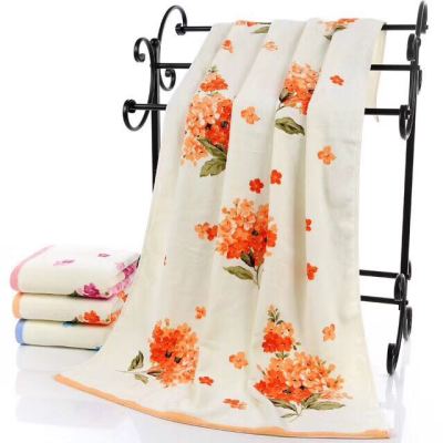 Side printed towel bath towel