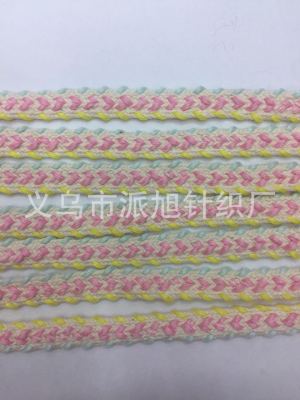 Color braided ribbon poly-cotton 1.2cm clothing accessory decoration spot manufacturers direct
