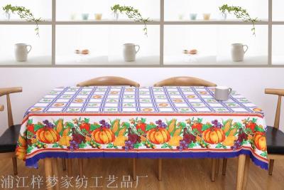Terylene printed tablecloth tablecloth tablecloth trade table mat all polyester tablecloth