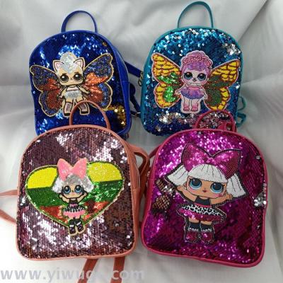 LOL surprise doll kids backpack backpacks backpacks sequined case bags