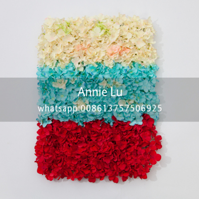 Three-Color Juanhua Flower Row Artificial Flower Wedding Simulation Flower Decoration Hotel Wedding Decoration