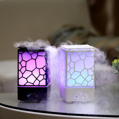 Water cube colorful night light ultrasonic aromatherapy machine humidifier two in one