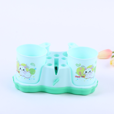 Household express creative cartoon for wash cup mouthwash cup toothbrush holder set picking cylinder cup