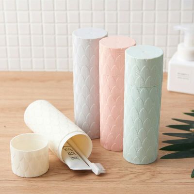 M04-8132 Creative Leaf Pattern Road Tooth Set Box Relief Toothbrush Storage Suit Solid Color Washing Cup