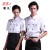  kitchen chef clothing buttons short sleeve embroidery double row leather label work clothes Chinese and western custom