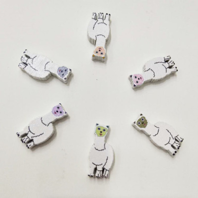 DIY accessories mixed color perforated alpaca children handmade toys