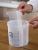 Wholesale spot grid transparent sealed jar grain storage jar household plastic food cans milk cans storage