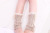 New Warm Women's Socks Autumn and Winter Korean Lace Foot Cover Lace Twist Knitted Leg Warmers Wholesale