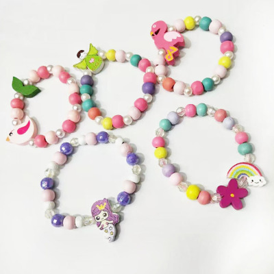 Korean cartoon children's necklace animal necklace multiple accessories set of baby products