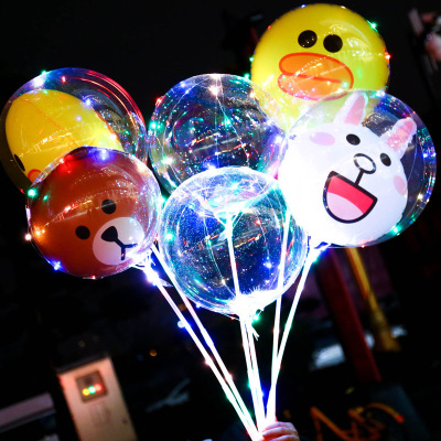 Web celebrity toy handle light up cartoon bobo ball l Web celebrity balloon night market toys