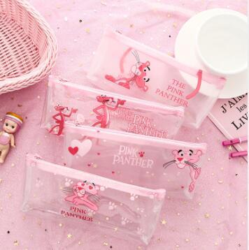  Simple Pencil Bag Korean Cartoon Animal Pink girl heart Student Writing case Stationery bag simple pencil bag