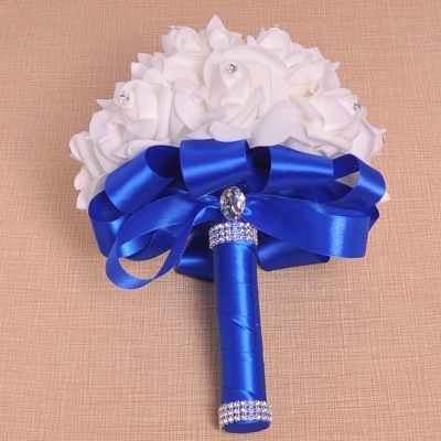Amazon supply bride holding flowers European foam horn bridesmaids holding flowers manufacturers direct sales