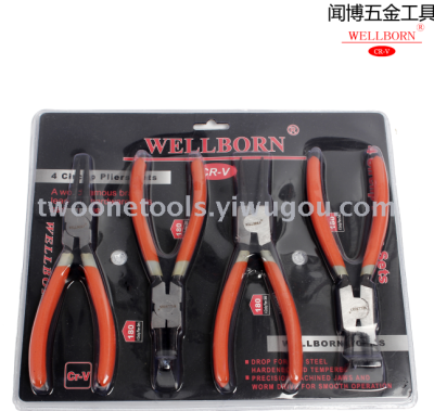 Wen bo handle circlip pliers, factory price direct circlip pliers. Clamp with plastic handle and spring