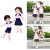 Summer wear summer wear short-sleeved T-shirt children teacher class wear primary school uniforms parent-child wear 