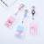 Creative PVC bus set manufacturers direct selling cartoon elastic rope plastic card set new luggage tag