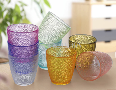 Acrylic PC high temperature can not break dot cup open water cup drink cup color plastic beer cup