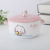 A substitute for Pink Cute Cartoon Rabbit Ceramic Bowl Student Gift