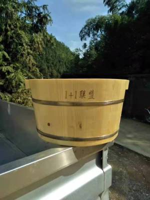 Pine Foot Bath Wooden Barrel Feet-Washing Basin Thickened Foot Bath Wooden Barrel Foot Massage Bucket Solid Wood Foot Bath Tub