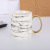 A Nordic marble mug with gold-plated handles is A gift mug for daily use