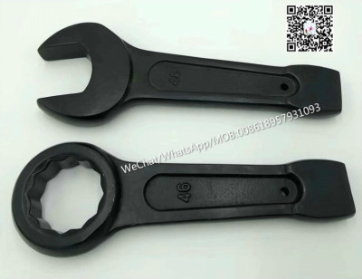 Tap on a wrench