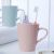 M04-8810 Korean Style Simple Elegant Double-Layer Relief Cup Household Mouthwash Cup Couple Toothbrush Cup