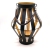 2019 new candlestick black chandelier candlestick iron wind lamp