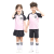 Summer wear summer wear short-sleeved T-shirt children teacher class wear primary school uniforms parent-child wear 