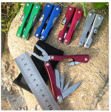 Multi - function folding tool pliers with light mini saw saw pliers is suing the universal stainless steel light pliers delivery pliers