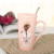 Diamond-Embedded Pretty Girl Cup Classic Princess Cup Colorful Large Capacity Ceramic Cup Noble Lady Cup Social Gift Cup