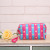 Manufacturers direct peach heart cosmetic bag waterproof pu zero wallet wholesale custom stripe storage bag