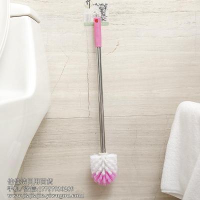 Stainless Steel Long Handle Toilet Brush round Toilet Brush Ball Toilet Spittoon Cleaning Brush Toilet Cleaning Brush No Dead Angle