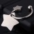 Creative Five-Pointed Star Keychain Lucky Star Keychain Pendant Personality Couple Practical Small Gift Lettering