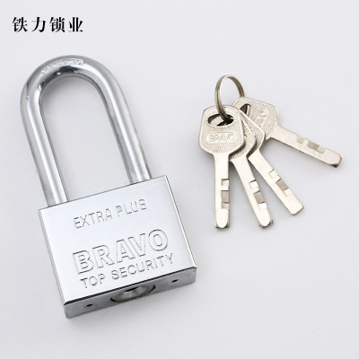 [customized by the manufacturer] 50 mm long beam imitation stainless steel padlock square blade open each other security lock lock