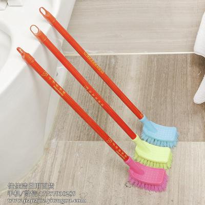 KQ Wooden Handle Bristle Toilet Brush Household Toilet Cleaning Brush Plastic round Head Square Head Toilet Brush Go to the Dead End