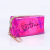 TPU laser phantom color printed alphabet cosmetic bag ladies with colorful cosmetics storage bag