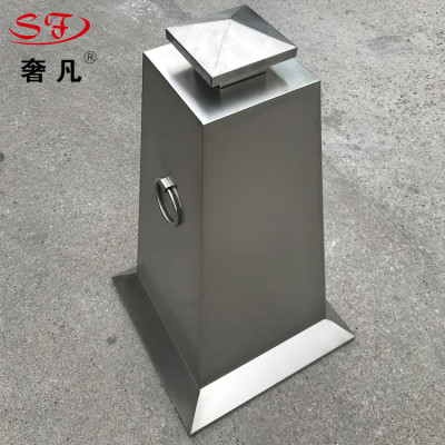 Zheng hao hotel supplies stainless steel road cone square road cone advertising warning signs directed against parking manufacturers