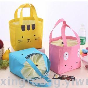 Creative Korean portable thickened insulation bento bag waterproof Oxford cloth portable lunch with a small carrying bag