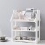 Table top storage rack triple plastic rack bathroom kitchen shelving rack