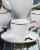 Bone China European Style Tea Set Bone China Simple European Coffee Set High-Grade Ceramic Gold Rim Coffee Cup and Saucer Set Ceramic Tea Set