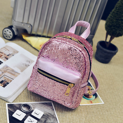 2018 children's backpacks south Korean fashion mini backpack spring new women's bag sequin schoolbag style